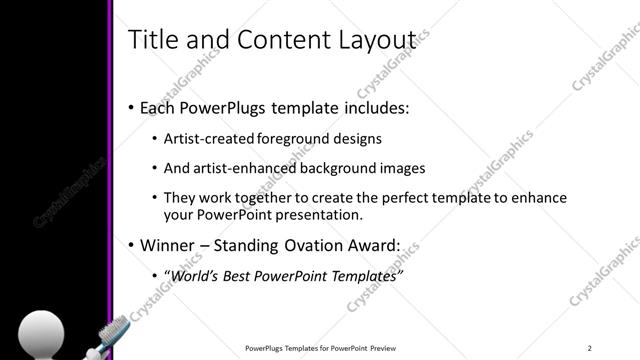 Title and Content presentation slide layout