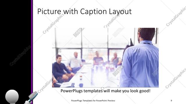 Picture with Caption presentation slide layout