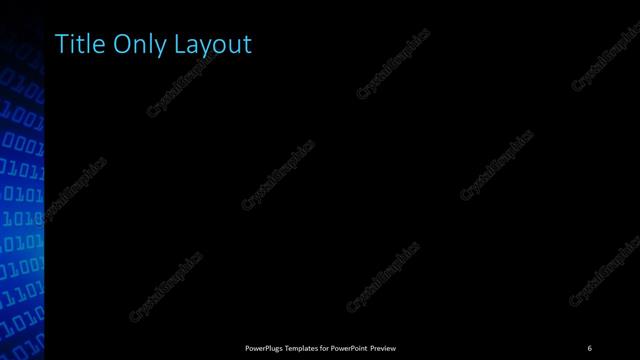 Title Only presentation slide layout