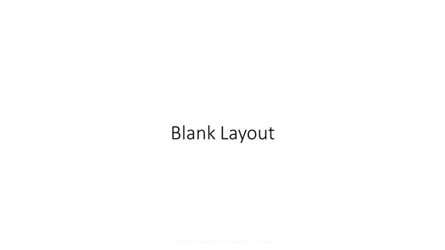 Blank presentation slide layout