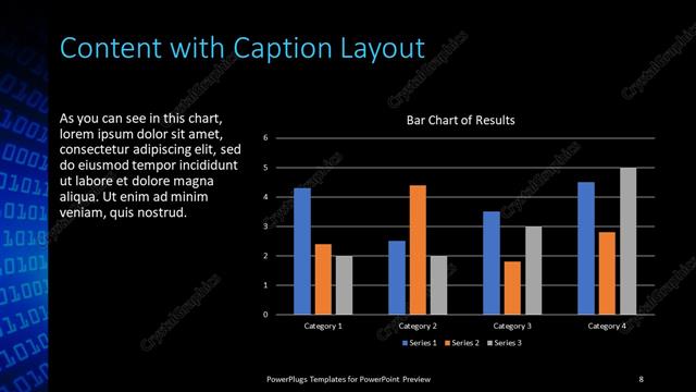 Content with Caption presentation slide layout