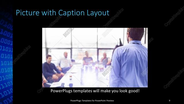 Picture with Caption presentation slide layout
