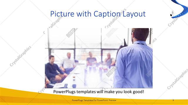 Picture with Caption presentation slide layout