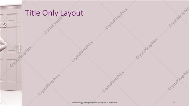 Title Only presentation slide layout