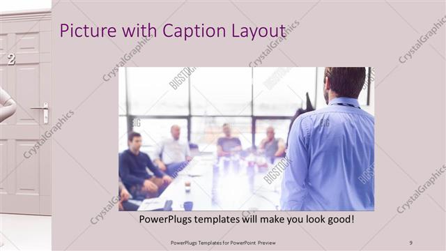 Picture with Caption presentation slide layout