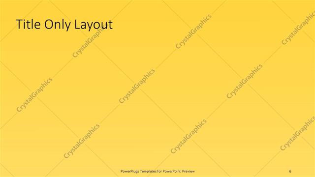 Title Only presentation slide layout