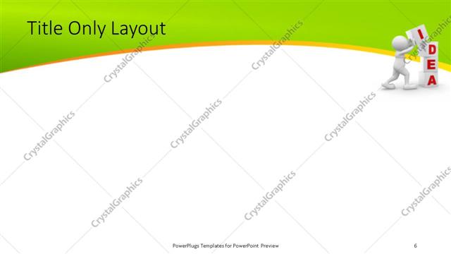 Title Only presentation slide layout