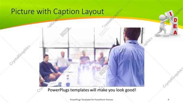 Picture with Caption presentation slide layout