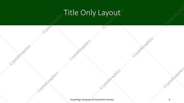Title Only presentation slide layout