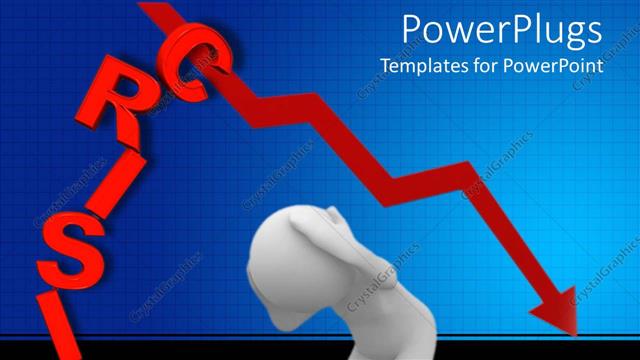  Presentation with crisis - A human character holding his head with a text that spells out the words 