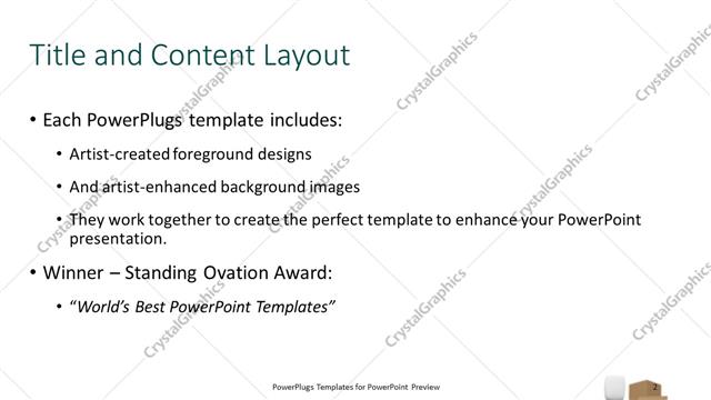 Title and Content presentation slide layout