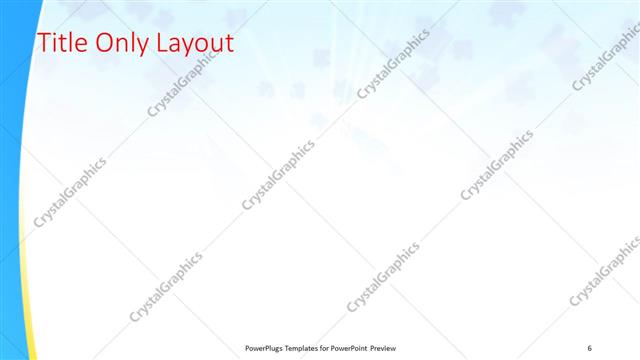 Title Only presentation slide layout