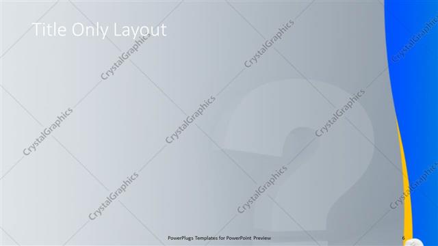 Title Only presentation slide layout