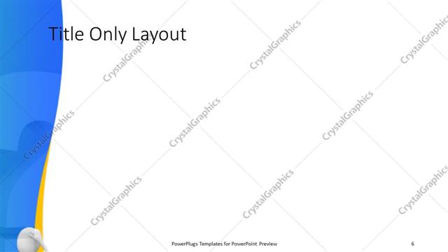 Title Only presentation slide layout