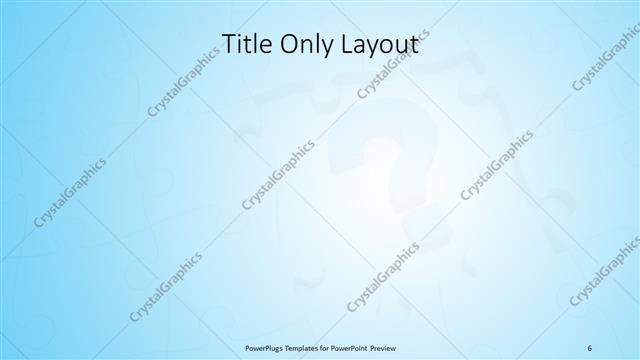 Title Only presentation slide layout