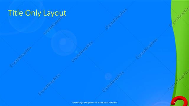 Title Only presentation slide layout