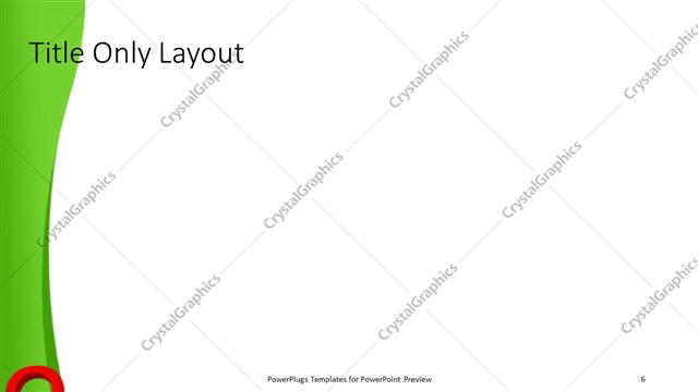 Title Only presentation slide layout