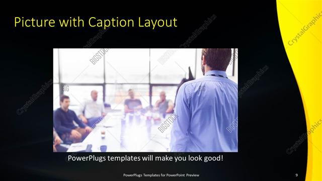 Picture with Caption presentation slide layout