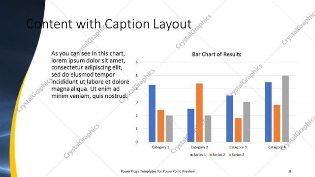 Content with Caption presentation slide layout
