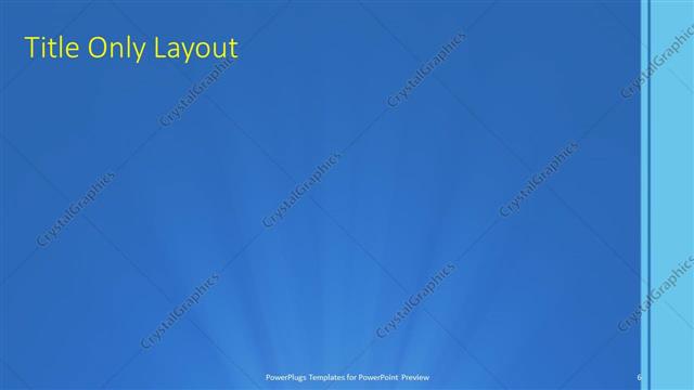 Title Only presentation slide layout