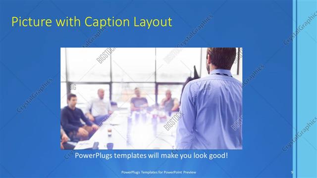 Picture with Caption presentation slide layout