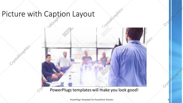 Picture with Caption presentation slide layout