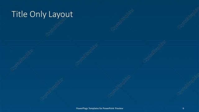 Title Only presentation slide layout