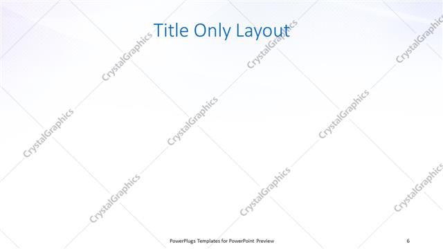 Title Only presentation slide layout