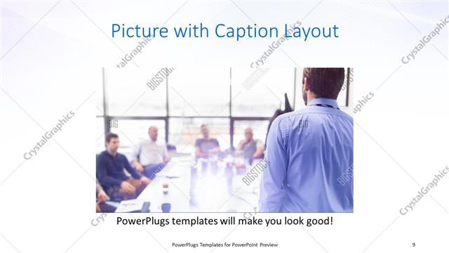 Picture with Caption presentation slide layout