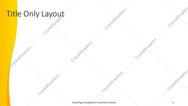 Title Only presentation slide layout