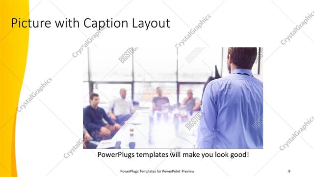 Picture with Caption presentation slide layout