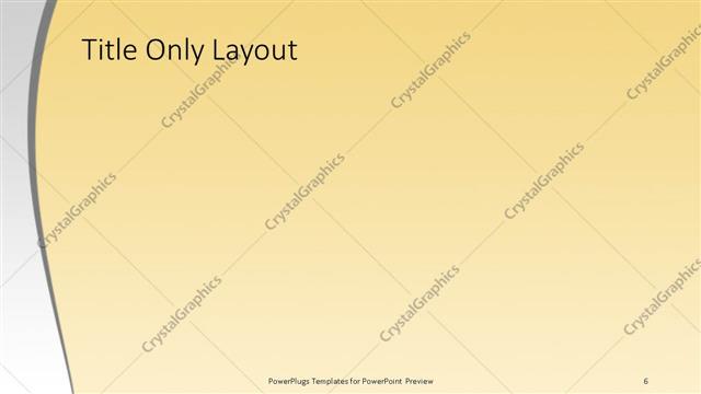 Title Only presentation slide layout