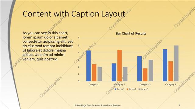 Content with Caption presentation slide layout