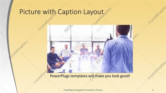 Picture with Caption presentation slide layout