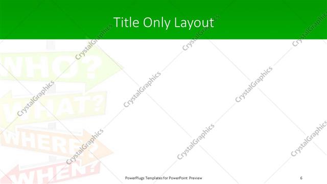 Title Only presentation slide layout
