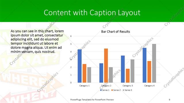 Content with Caption presentation slide layout