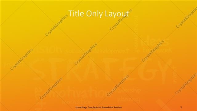 Title Only presentation slide layout