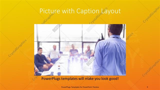 Picture with Caption presentation slide layout