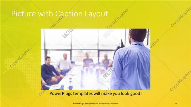 Picture with Caption presentation slide layout