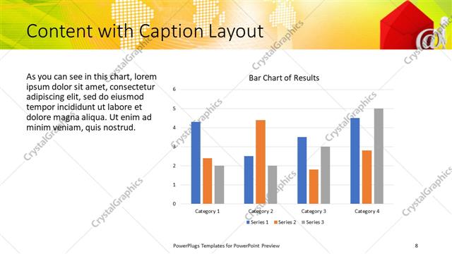 Content with Caption presentation slide layout