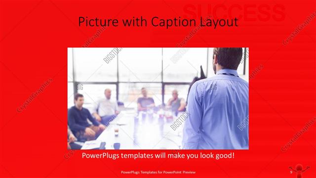 Picture with Caption presentation slide layout