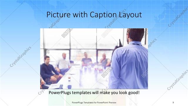Picture with Caption presentation slide layout