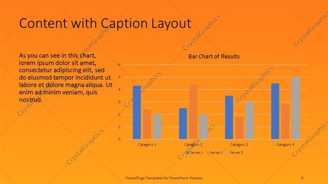 Content with Caption presentation slide layout