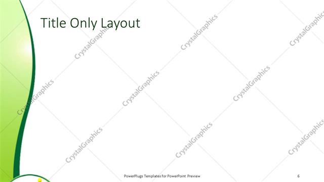 Title Only presentation slide layout