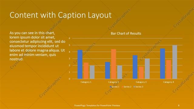 Content with Caption presentation slide layout