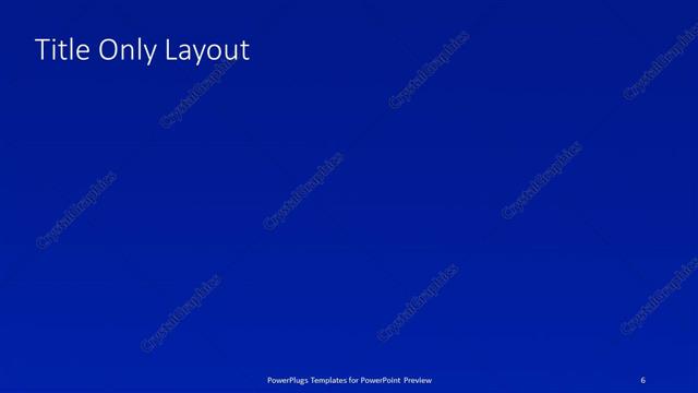 Title Only presentation slide layout