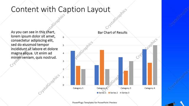 Content with Caption presentation slide layout