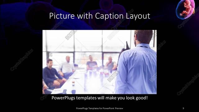 Picture with Caption presentation slide layout