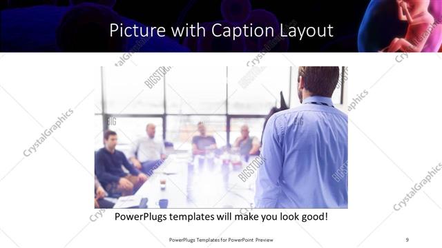 Picture with Caption presentation slide layout