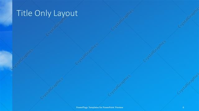 Title Only presentation slide layout